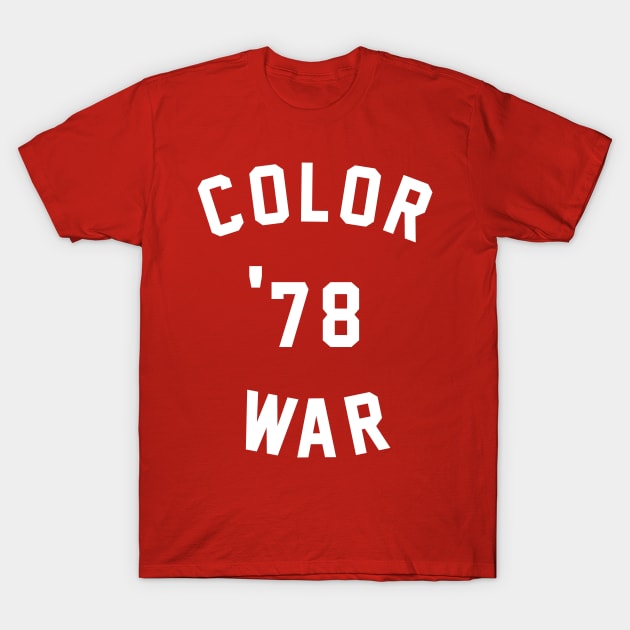 Color War 78 - 1978 Color War Jersey T-Shirt by AlteredWalters